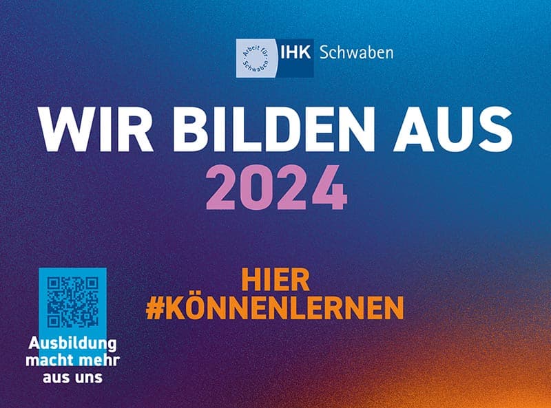 Ausbildungsbetrieb 2022 IHK Schwaben